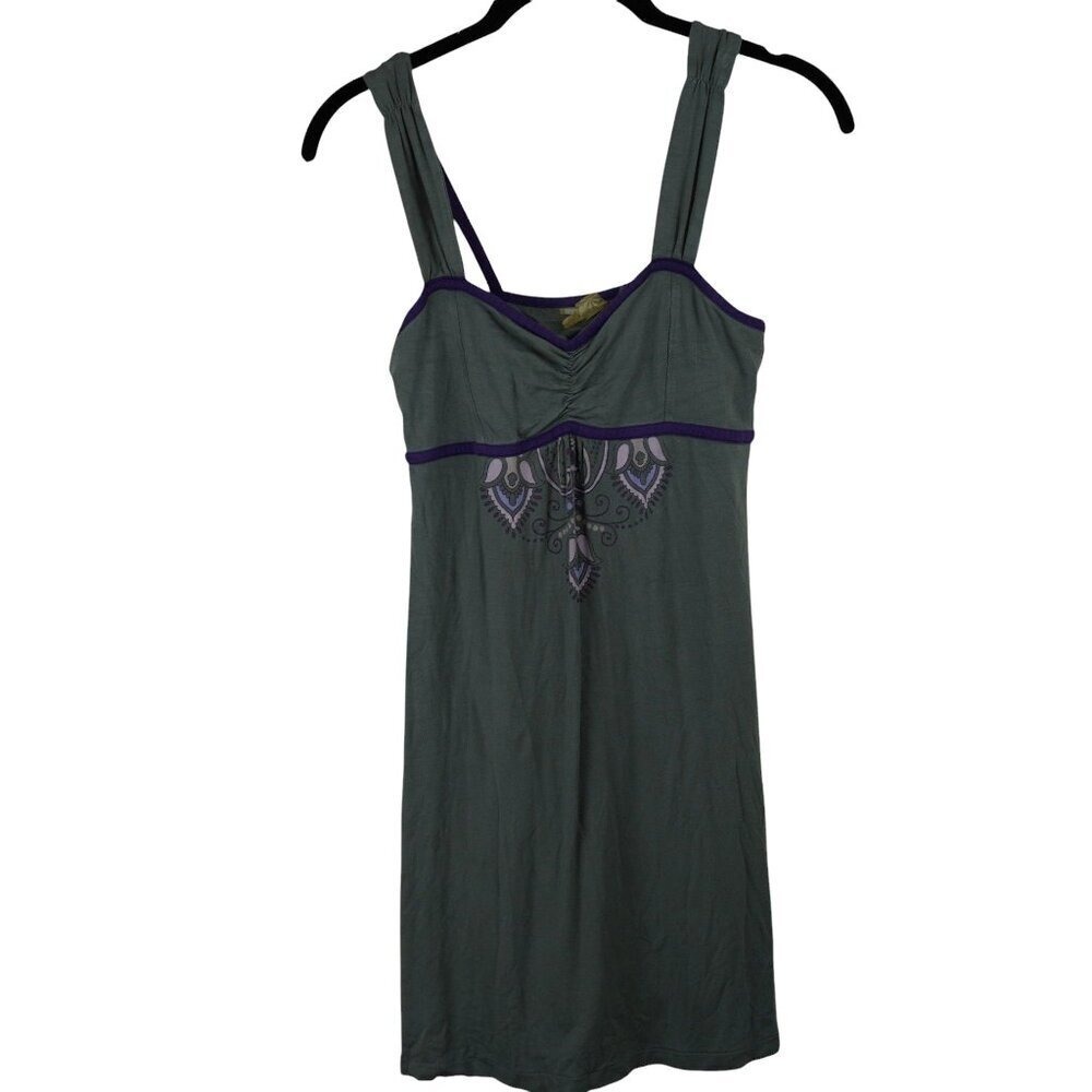 Athleta Dress Womens Small‎ Boho Yoga Medallion Graphic Sleeveless Athleisure